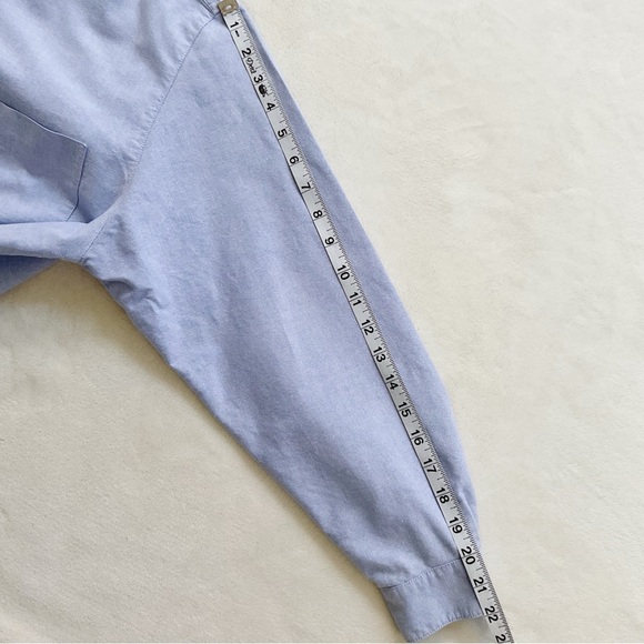 Vintage Susan Bristol Women’s Cotton Oxford Shirt – Button Down, Plaid Trim - Picture 14 of 16